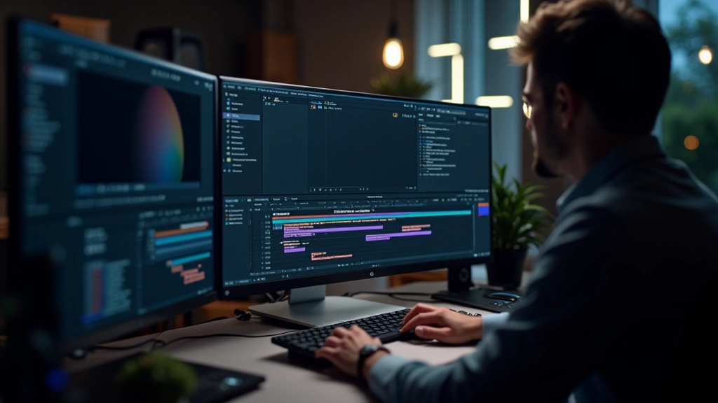 Espaço de trabalho After Effects com painéis de efeitos e script editor abertos